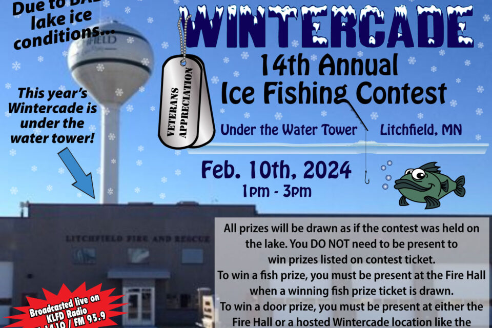 Wintercade Ice Fishing Contest to be Held at the Litchfield Fire Hall  Parking Lot - KLFD Radio - AM 1410 / FM 95.9