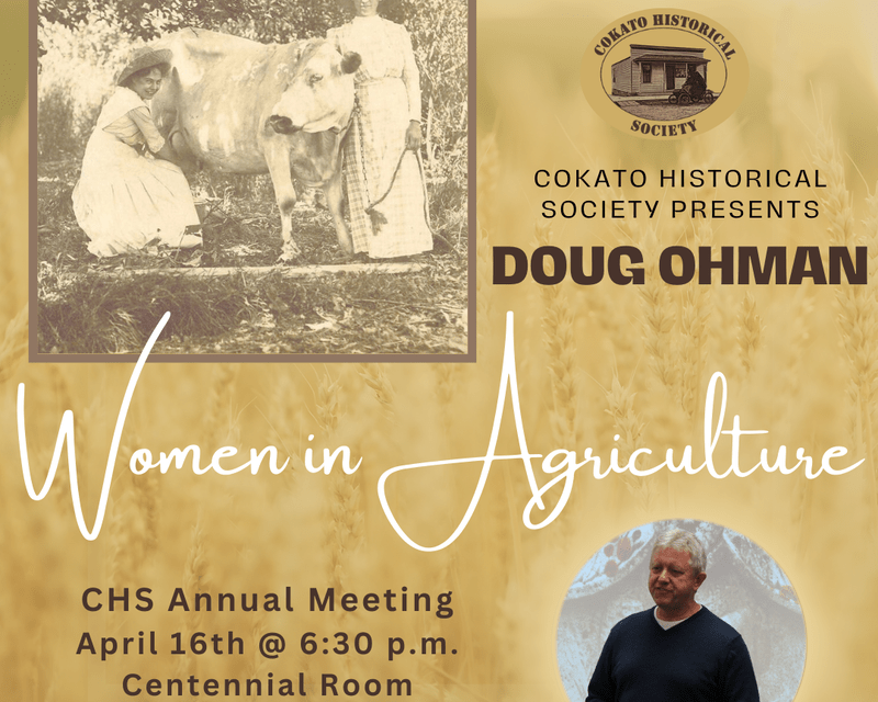 Cokato Historical Society Presents Women in Agriculture - KLFD Radio ...